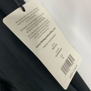 90 Degree By Reflex Pants - New 90 degrees by reflex black silver leggings xl 90 Degree By Reflex Pants - New 90 degrees by reflex black silver leggings xl